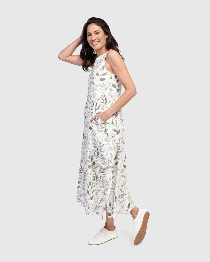 Lisbon Maxi Dress, Flora-Dress-Alembika-US 6-8-Floral-Urbanheer