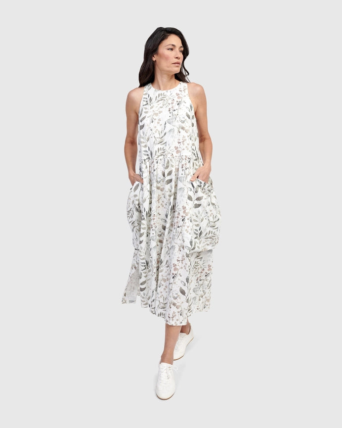 Lisbon Maxi Dress, Flora-Dress-Alembika-US 6-8-Floral-Urbanheer
