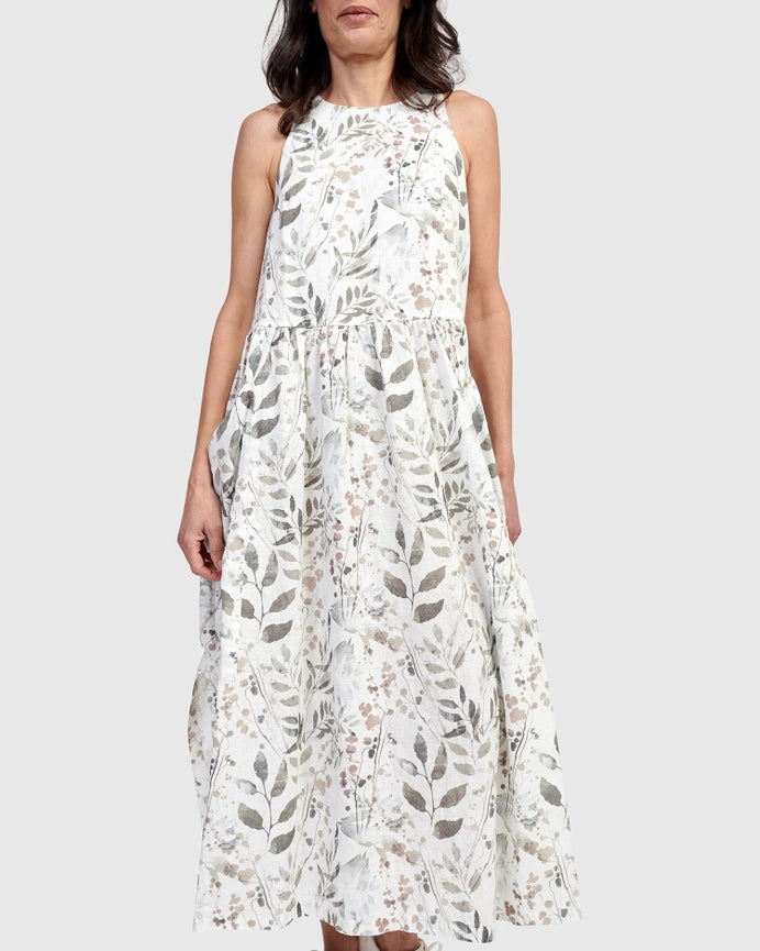 Lisbon Maxi Dress, Flora-Dress-Alembika-US 6-8-Floral-Urbanheer