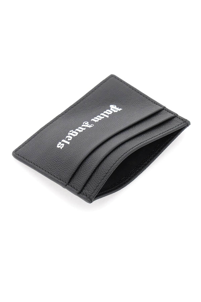 Logo Cardholder-men > accessories > wallets and small leather goods > cardholders-Palm Angels-os-Nero-Urbanheer