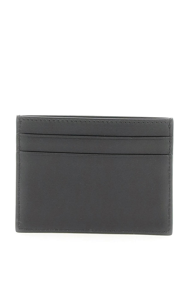 Logoed Cardholder-women > accessories > wallets and small leather goods > card holders-Dolce & Gabbana-os-Nero-Urbanheer