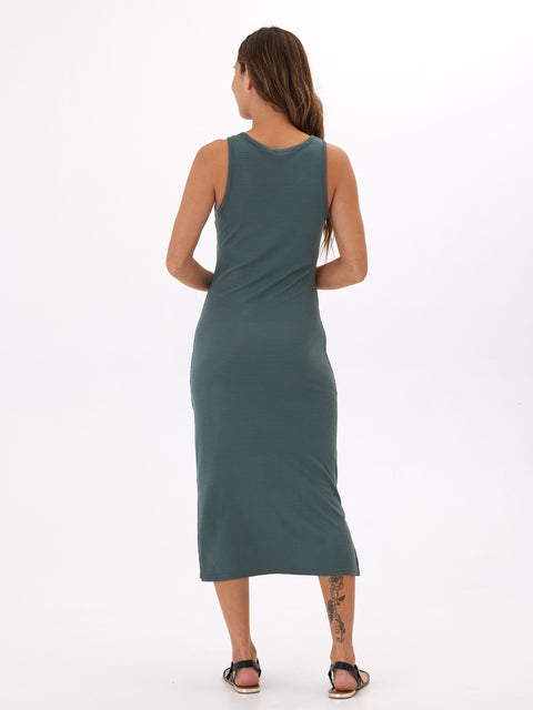 Lois Feather Rib Henley Tank Dress