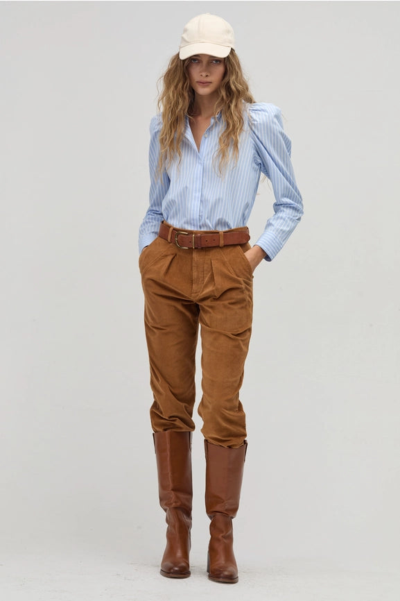 Lola Poplin Shirt - Calma Stripes-Shirt-Lanhtropy-XS-Calma Stripes-Urbanheer