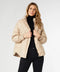 Londyn Relaxed Down Quilted Jacket-Jacket-COCO + CARMEN-XS-Beige-Urbanheer