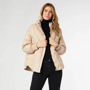 Londyn Relaxed Down Quilted Jacket-Jacket-COCO + CARMEN-XS-Beige-Urbanheer
