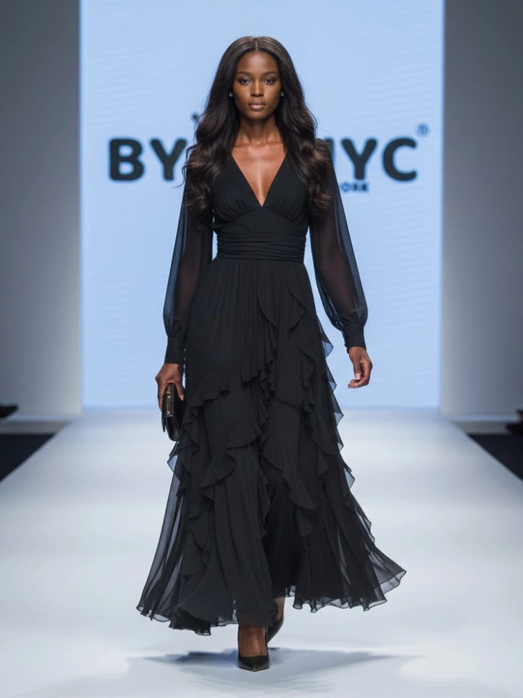 Long Black Evening Dress Sutton Place: Prêt-À-Porter Line Bymanyc ® New York