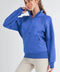 Long Dove Funnel Neck Half Zip Cobalt-Pullover-AEMI + CO-S-Urbanheer