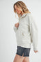 Long Dove Funnel Neck Half Zip Heather Bone-Pullover-AEMI + CO-S-Urbanheer