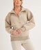 Long Dove Funnel Neck Half Zip Oat-Pullover-AEMI + CO-S-Urbanheer