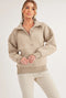 Long Dove Funnel Neck Half Zip Oat-Pullover-AEMI + CO-S-Urbanheer