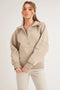 Long Dove Funnel Neck Half Zip Oat-Pullover-AEMI + CO-S-Urbanheer