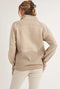 Long Dove Funnel Neck Half Zip Oat-Pullover-AEMI + CO-S-Urbanheer