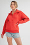 Long Dove Funnel Neck Half Zip Tomato-Pullover-AEMI + CO-S-Urbanheer