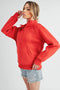 Long Dove Funnel Neck Half Zip Tomato-Pullover-AEMI + CO-S-Urbanheer