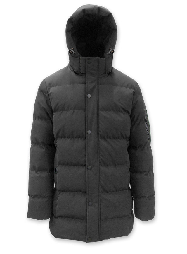 Long Quilted Puffer Jacket-Puffer Jacket-Point Zero-S-Black-Urbanheer