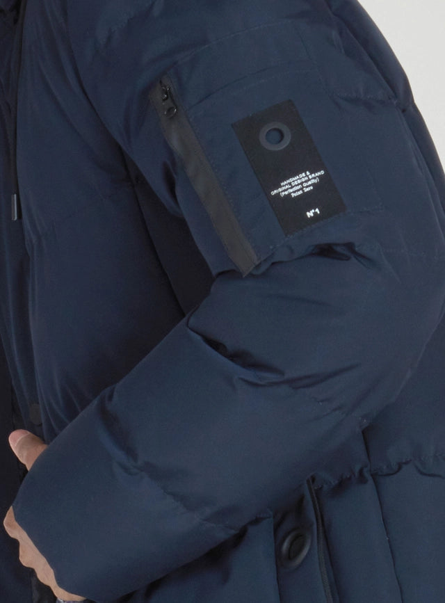 Long Quilted Puffer Jacket-Puffer Jacket-Point Zero-S-Black-Urbanheer