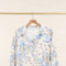 Long Sleeve Cashmere Print Shirt-Shirt-NAÏS PARIS-One size-Sky Blue-Urbanheer