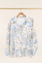 Long Sleeve Cashmere Print Shirt-Shirt-NAÏS PARIS-One size-Sky Blue-Urbanheer