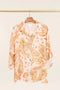 Long Sleeve Cashmere Print Shirt-Shirt-NAÏS PARIS-One size-Tangerine-Urbanheer