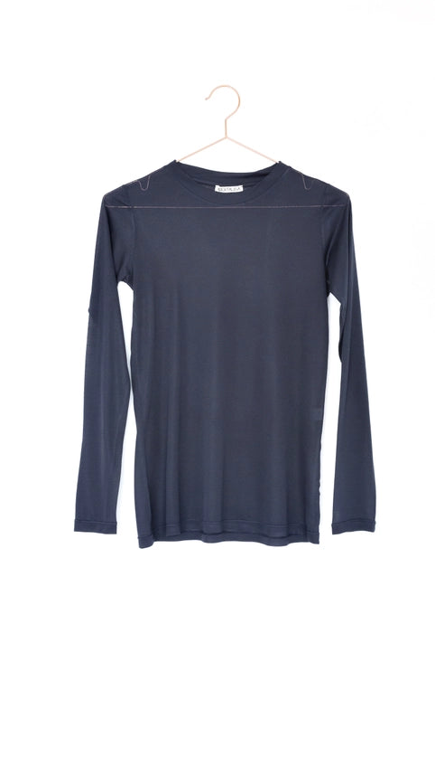 Long Sleeve Crew Neck T-Shirt-T-Shirt-Aboutalisa-XXS-Black/Black 09-Urbanheer