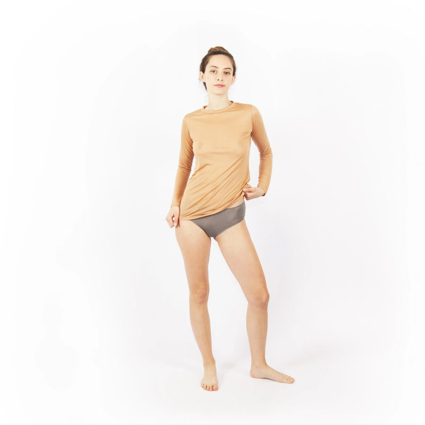 Long Sleeve Crew Neck T-Shirt-T-Shirt-Aboutalisa-XXS-Carne/Flesh color 02-Urbanheer