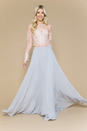 Long Sleeve Lace Top Beige-Top-Maniju-S-Beige-Urbanheer