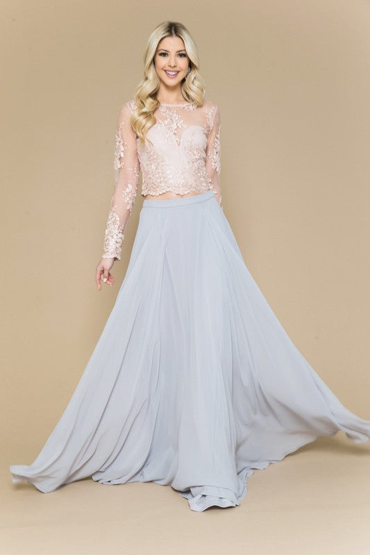 Long Sleeve Lace Top Beige-Top-Maniju-S-Beige-Urbanheer