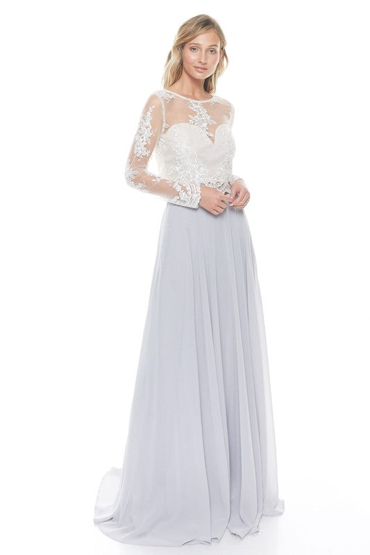 Long Sleeve Lace Top Blush-Top-Maniju-S-Blush-Urbanheer