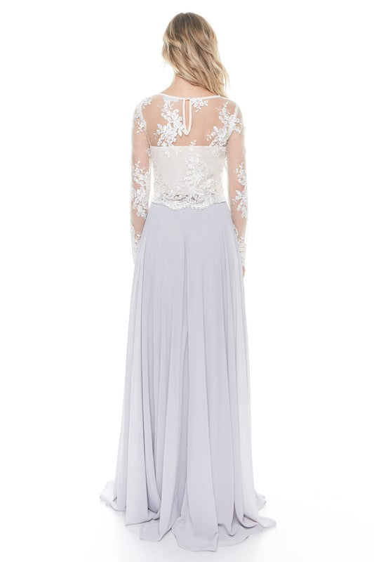 Long Sleeve Lace Top Blush-Top-Maniju-S-Blush-Urbanheer