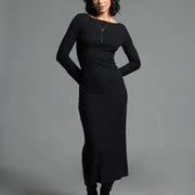 Long Sleeve Maxi Dress - Angelina Dress