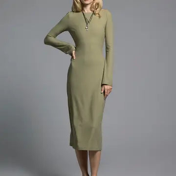 Long Sleeve Maxi Dress - Angelina Dress