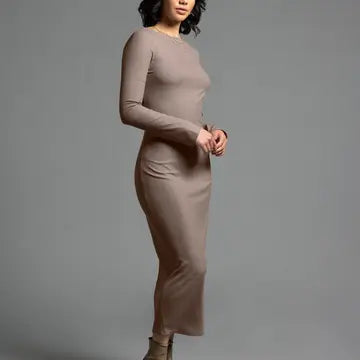 Long Sleeve Maxi Dress - Angelina Dress