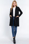 Long Sleeve Open Front Faux Suede Jacket-Jacket-Active Basic | Active USA-S-BLK-black-Urbanheer
