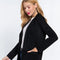 Long Sleeve Open Front Faux Suede Jacket-Jacket-Active Basic | Active USA-S-BLK-black-Urbanheer