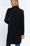 Long Sleeve Open Front Faux Suede Jacket-Jacket-Active Basic | Active USA-S-BLK-black-Urbanheer