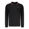 Long Sleeve Polo Shirt - Black