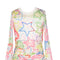 Long Sleeve Printed Mesh Top-Top-Hannah Banana-4-WHITEMULTI-Urbanheer