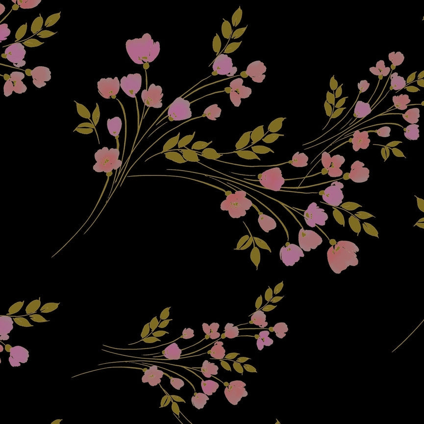 Long Sleeve Raglan Black Rose Bud-Shirt-Kastel Denmark-XXS-Urbanheer