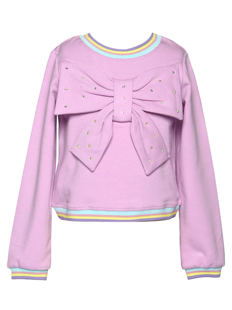 Long Sleeve Top w/ 3D Bow Detail