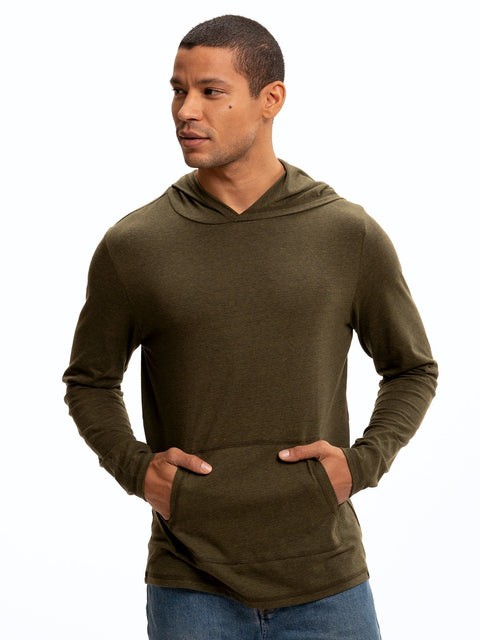 Long Sleeve Triblend Tee Shirt Hoodie