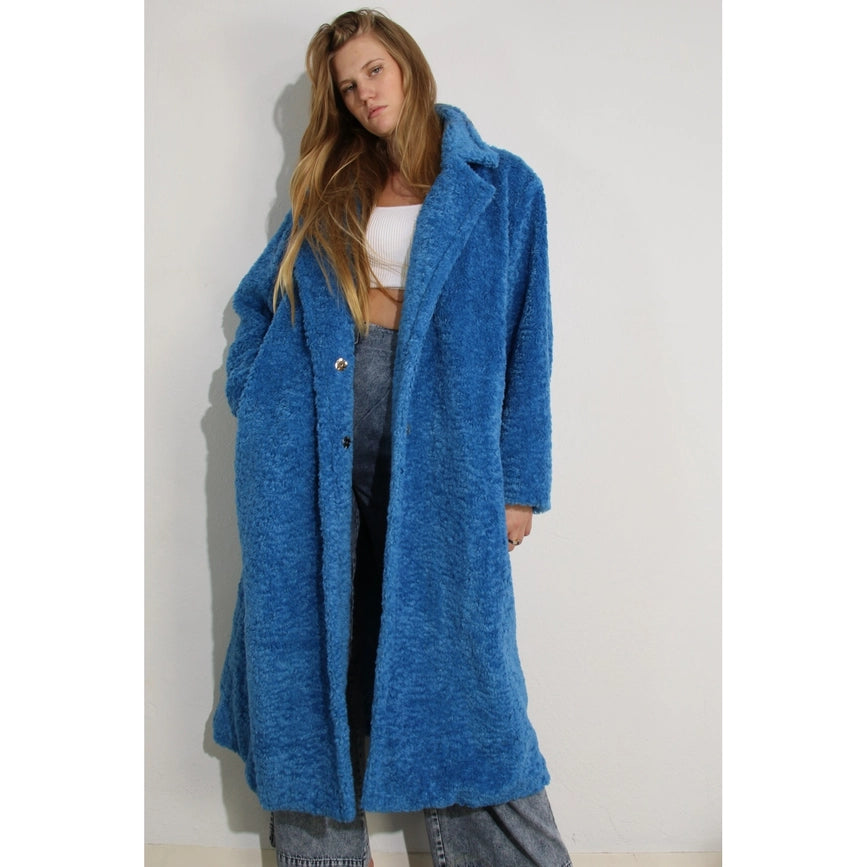 Long Teddy Bear Coat BLUE-Coat-Mulla-S-BLUE-Urbanheer