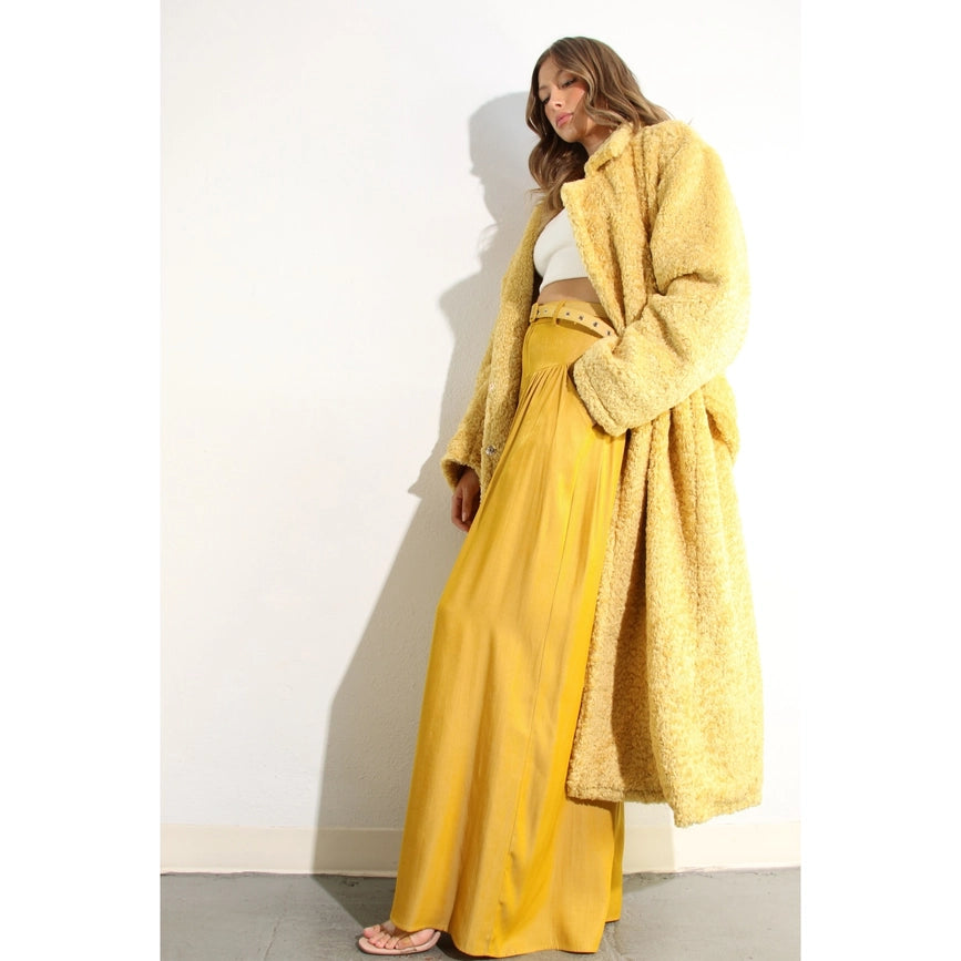 Long Teddy Bear Coat CREAM YELLOW-Coat-Mulla-S-CREAM YELLOW-Urbanheer
