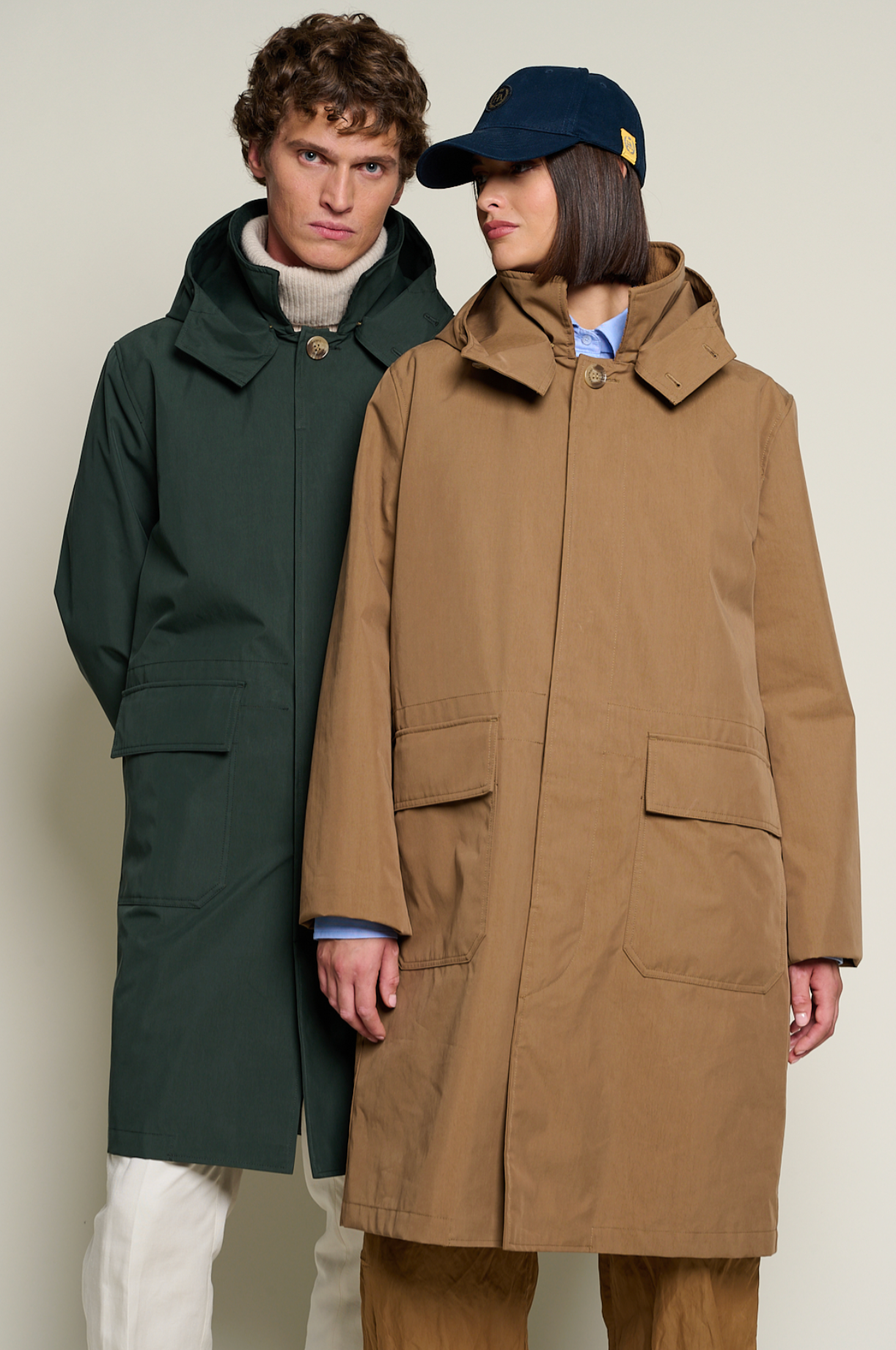 Long Unisex Parka with a Clean, Classic Cut