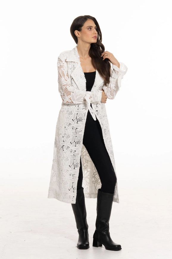 Long White Lace Duster-Jacket-Adore-S-Urbanheer