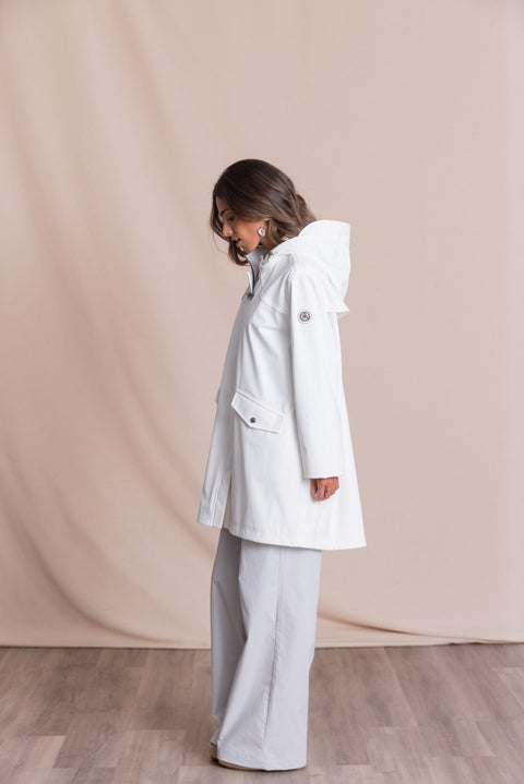 Long Women’S Parka With Heat-Sealed Seams | Nacre