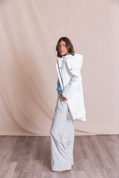 Long Women’S Parka With Heat-Sealed Seams | Nacre