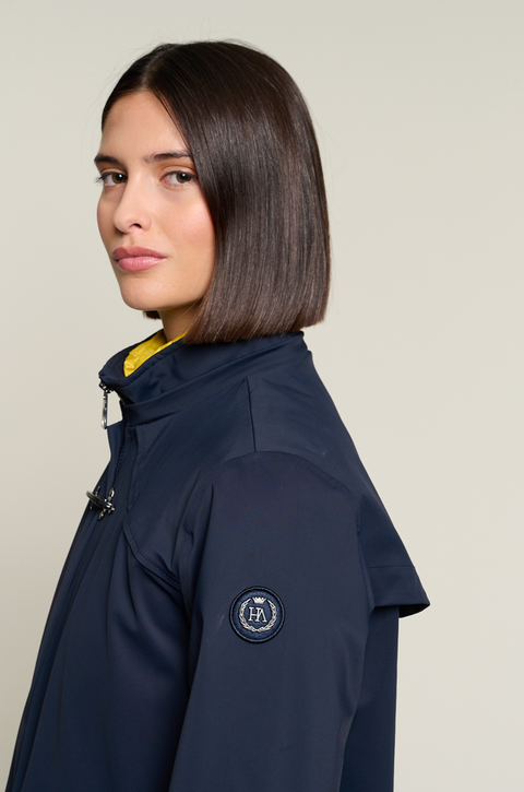 Long Women’s Parka with Heat-Sealed Seams | Navy