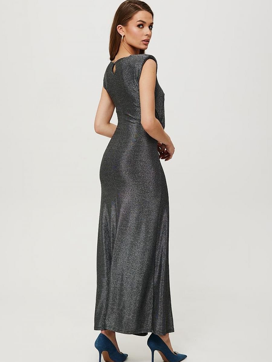 Long dress women outfit 197355 Makover-Evening Dresses-Makover-grey-L-Urbanheer