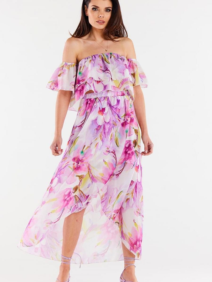 Long Skirt Women Outfit 196620 Awama-Skirts-Awama-violet-L/XL-Urbanheer