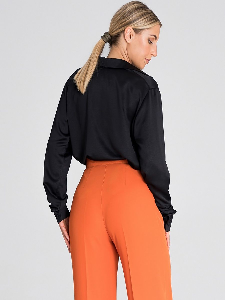 Long Sleeve Shirt Women Outfit 185068 Figl-Shirts for Women-Figl-black-L/XL-Urbanheer